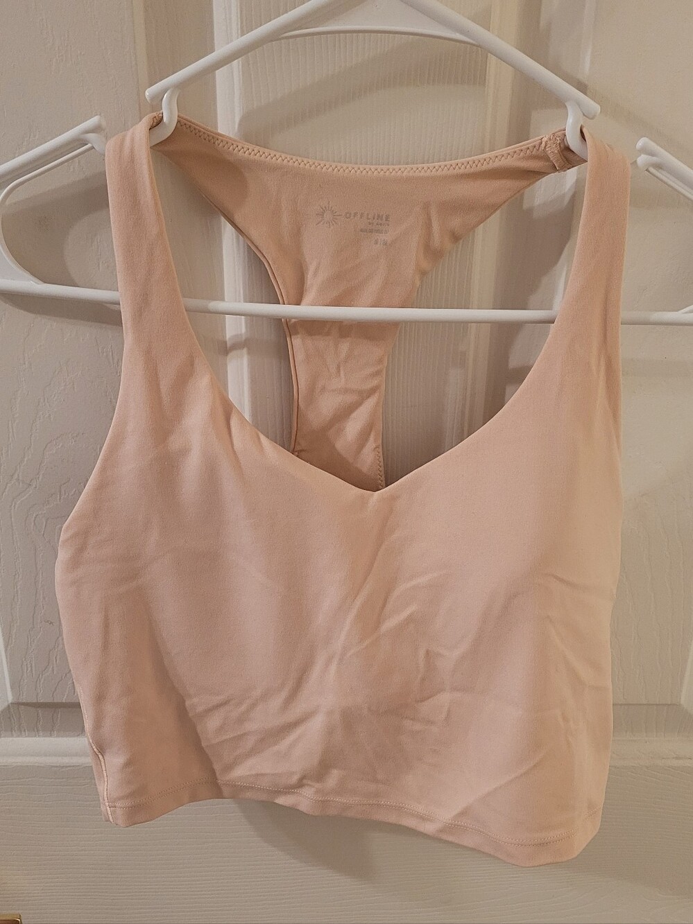 aerie Offline Pink Sports Bralette Medium